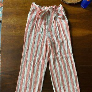 Wide leg woven pants